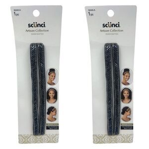 SCUNCI Artisan Collection Handcrafted Beaded Headband - Set of 2